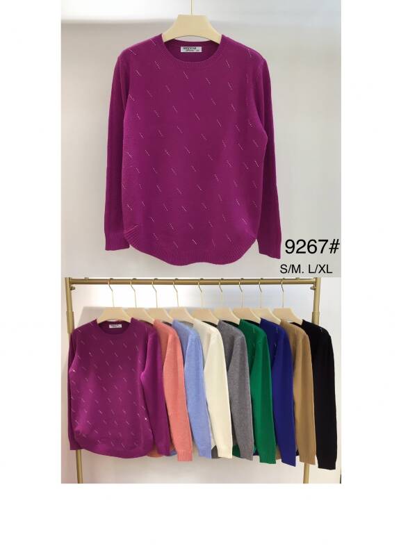 Swetry damska Roz S/M-L/XL Mix kolor Paczka 12 szt