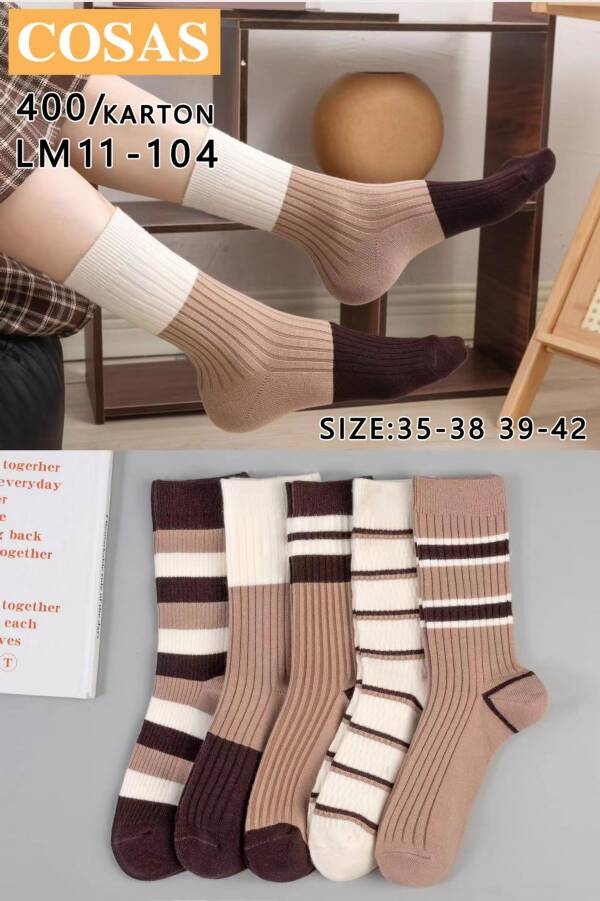 Skarpety damskie Roz 35-42, Mix kolor Paczka 40 szt