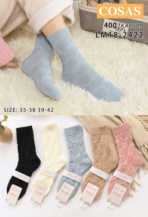 Skarpety damskie Roz 35-42, Mix kolor Paczka 40 szt
