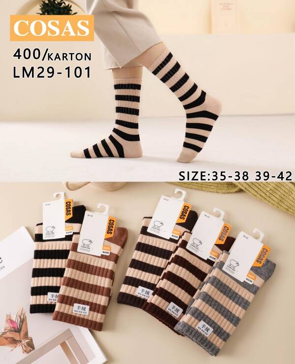 Skarpety damskie Roz 35-42, Mix kolor Paczka 40 szt