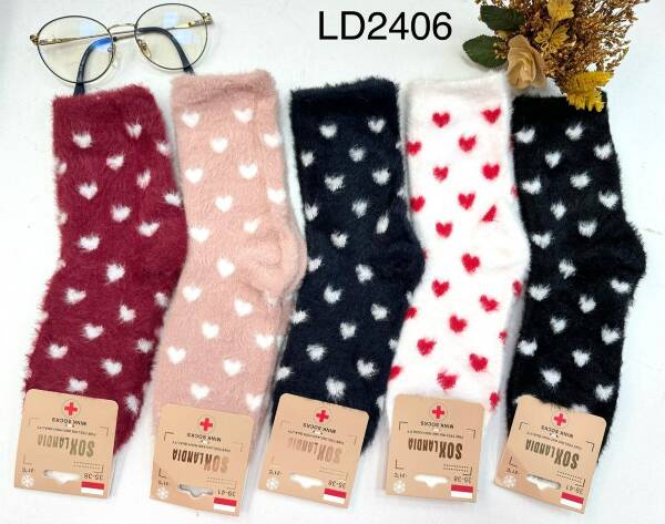 Skarpety damskie Roz 35-42, Mix kolor Paczka 30 szt