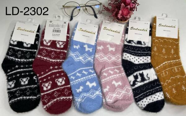 Skarpety damskie Roz 35-42, Mix kolor Paczka 30 szt