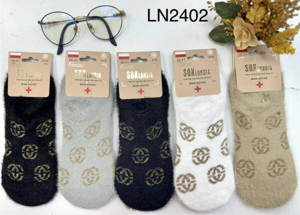 Skarpety damskie Roz 35-42, Mix kolor Paczka 50 szt