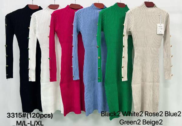 Sukienki  damska Roz S/M-L/XL Mix kolor Paczka 12 szt