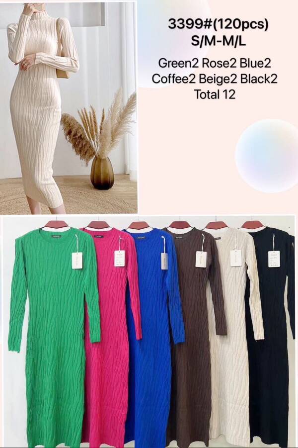 Sukienki  damska Roz S/M-L/XL Mix kolor Paczka 12 szt