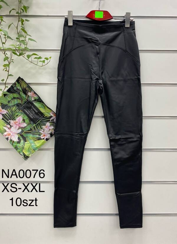 Spodnie skórzane damskie Roz XS-XXL, 1 Kolor Paczka 10 szt