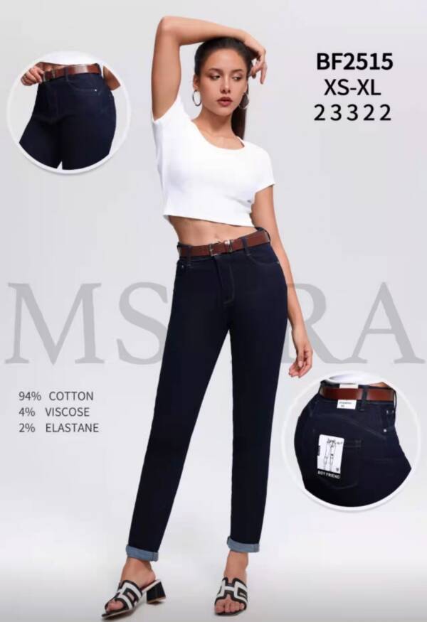 Spodnie damskie jeansy Roz XS-XL, 1 Kolor Paczka 10 szt