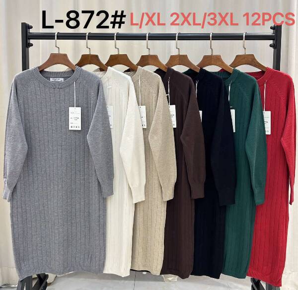 Sukienki  damska Roz L-3XL Mix kolor Paczka 12 szt
