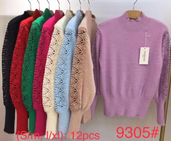 Swetry damska Roz S/M-L/XL Mix kolor Paczka 12 szt