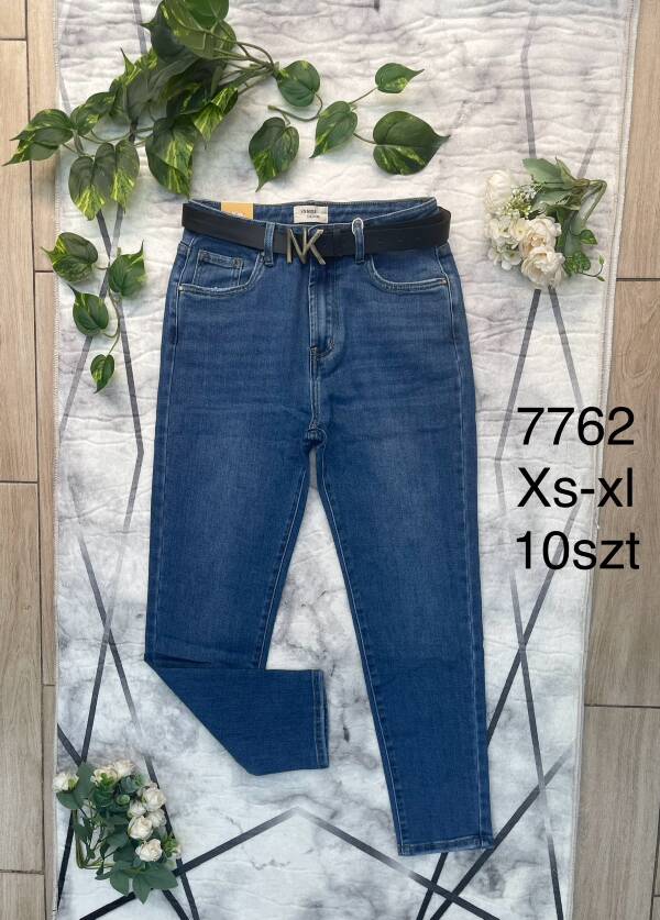Spodnie damskie jeans Roz XS-XL, 1 Kolor Paczka 10 szt