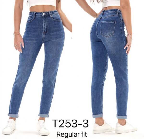 Spodnie damskie jeansy Roz XS-XL, 1 Kolor Paczka 10 szt