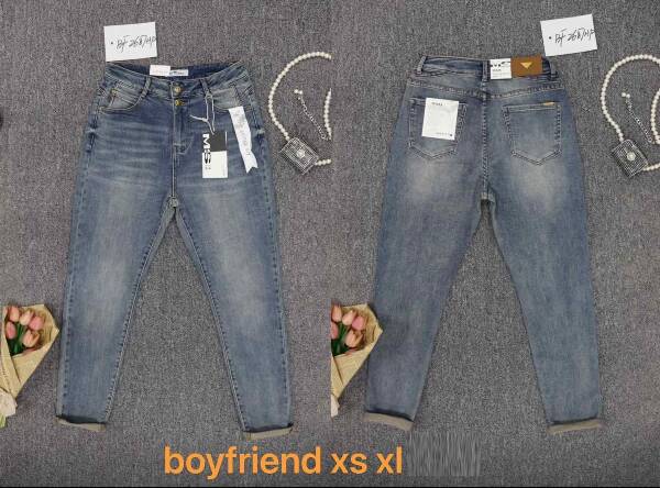 Spodnie damskie jeansy Roz XS-XL, 1 Kolor Paczka 10 szt