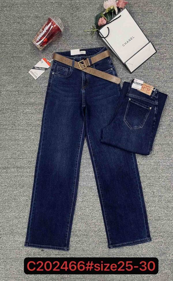 Spodnie damskie jeans Roz 25-30, 1 Kolor Paczka 10 szt