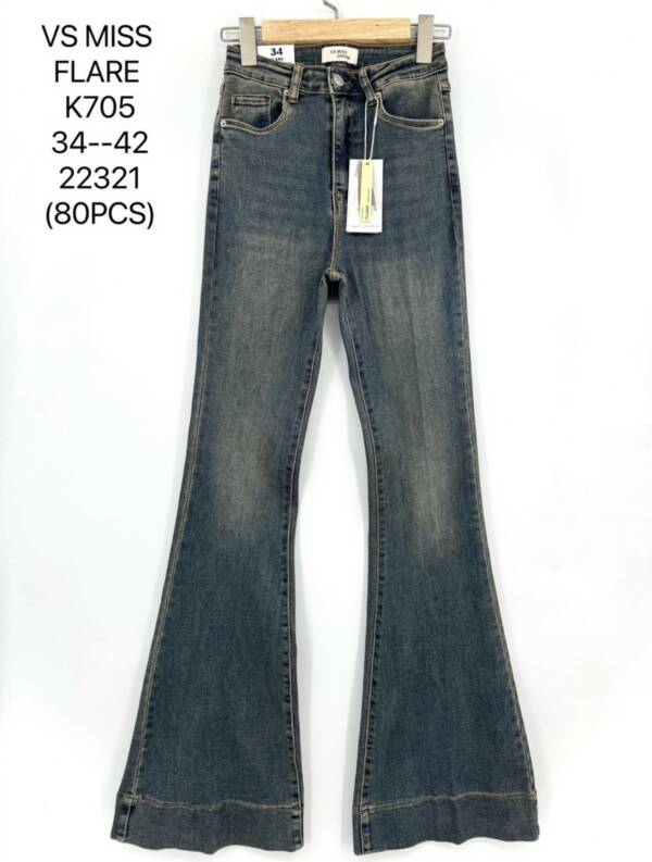 Spodnie damskie jeans Roz 34-42, 1 Kolor Paczka 10 szt
