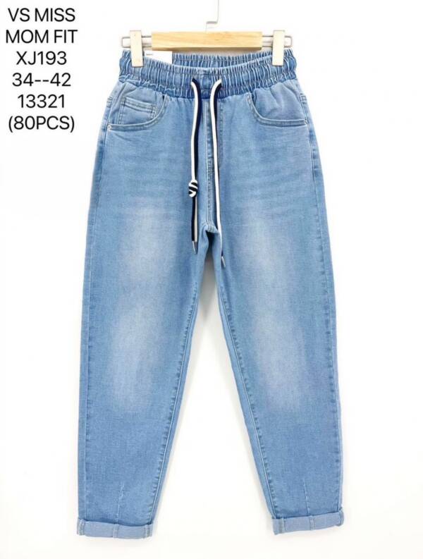 Spodnie damskie jeans Roz 34-42, 1 Kolor Paczka 10 szt
