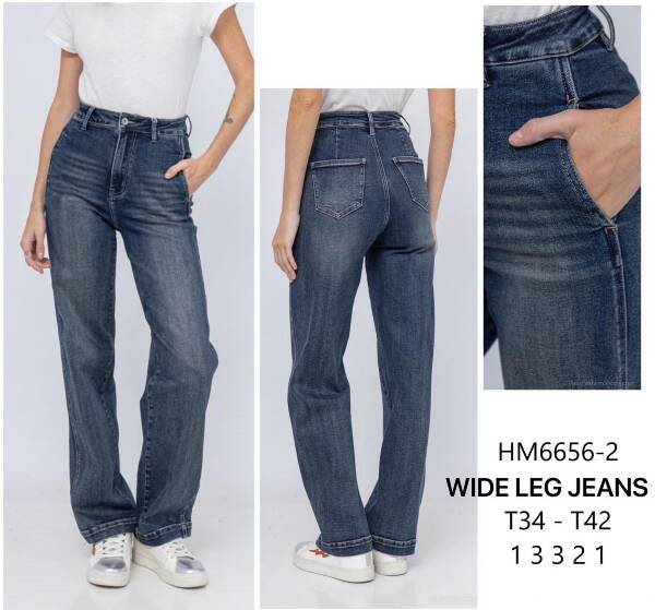 Spodnie damskie jeans Roz 34-42, 1 Kolor Paczka 10 szt