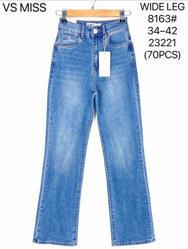Spodnie damskie jeans Roz 34-42, 1 Kolor Paczka 10 szt