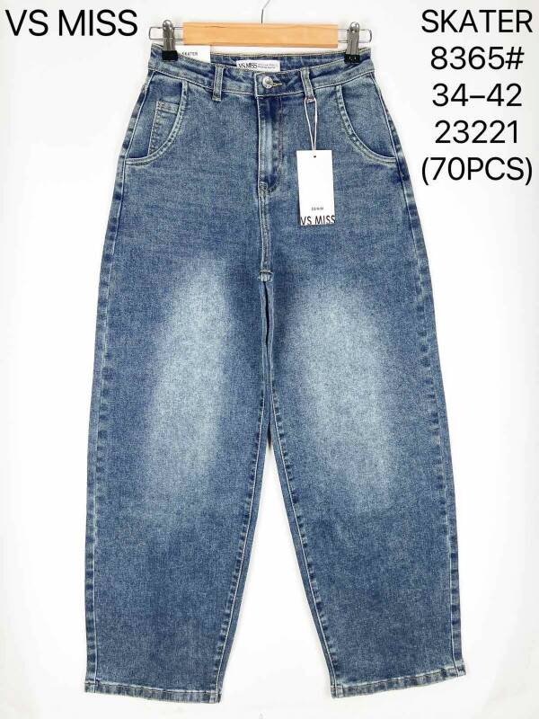 Spodnie damskie jeans Roz 34-42, 1 Kolor Paczka 10 szt