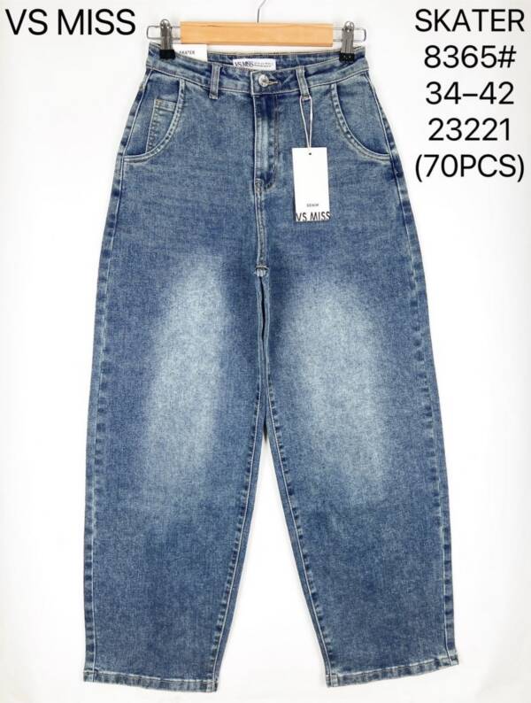Spodnie damskie jeans Roz 34-42, 1 Kolor Paczka 10 szt