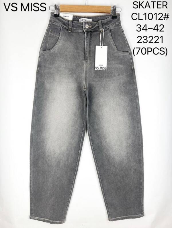 Spodnie damskie jeans Roz 34-42, 1 Kolor Paczka 10 szt
