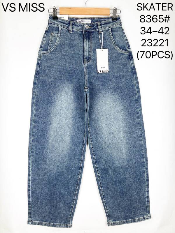 Spodnie damskie jeans Roz 34-42, 1 Kolor Paczka 12 szt