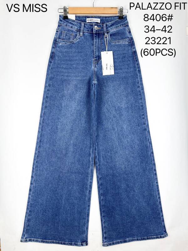 Spodnie damskie jeans Roz 34-42, 1 Kolor Paczka 12 szt