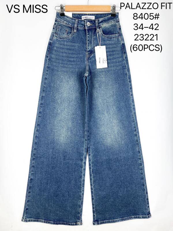 Spodnie damskie jeans Roz 34-42, 1 Kolor Paczka 12 szt