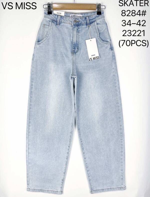 Spodnie damskie jeans Roz 34-42, 1 Kolor Paczka 10 szt
