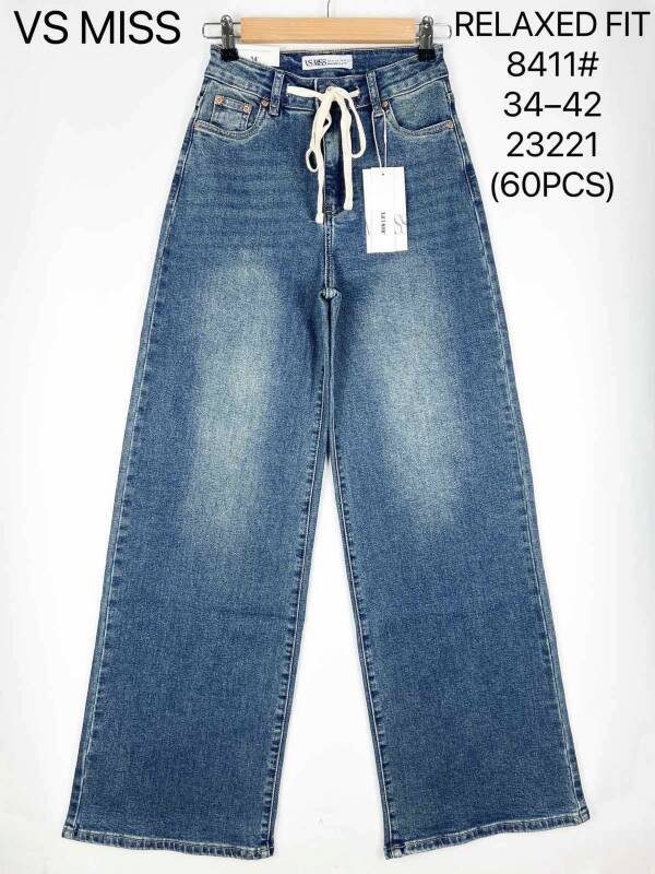 Spodnie damskie jeans Roz 34-42, 1 Kolor Paczka 10 szt