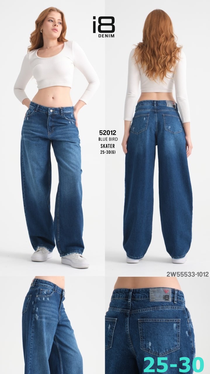 Spodnie damskie  jeans  Roz 25-30  Paczka 6 szt