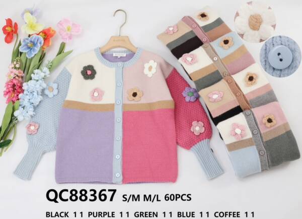 Swetry damskie (Francja produkt) Roz S/M-L/XL. Mix kolor, Paszka 8 szt