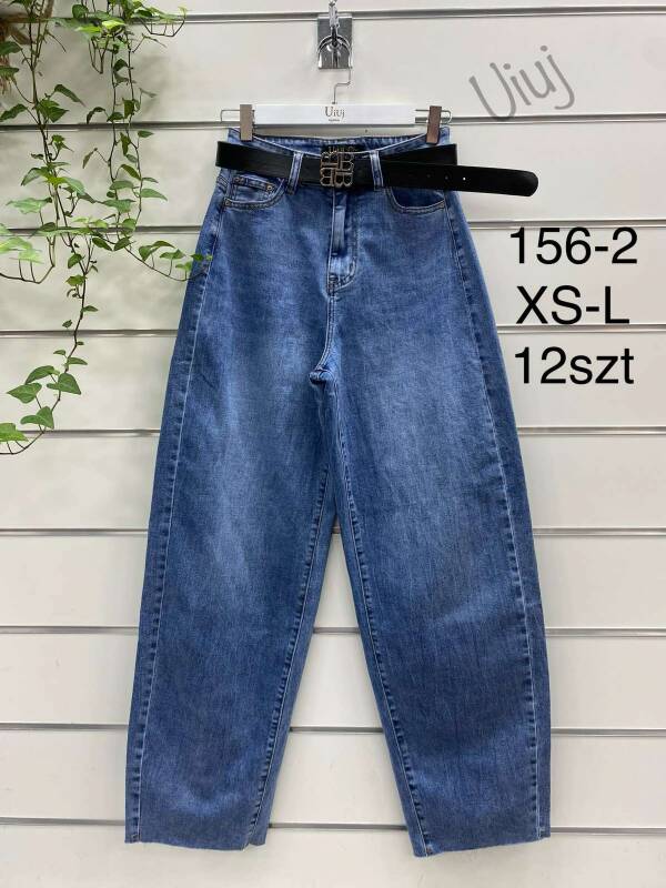 Spodnie damskie jeans Roz XS-XL, 1 Kolor Paczka 12 szt