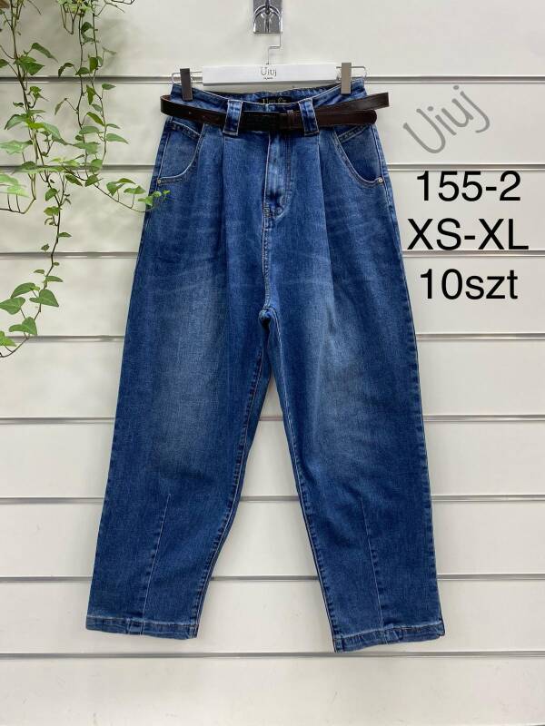 Spodnie damskie jeans Roz XS-XL, 1 Kolor Paczka 10 szt