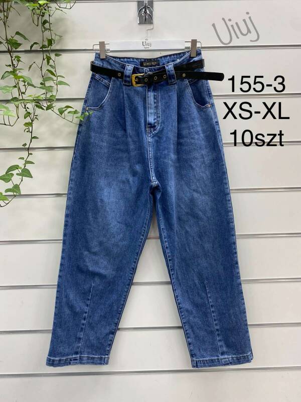 Spodnie damskie jeans Roz XS-XL, 1 Kolor Paczka 10 szt