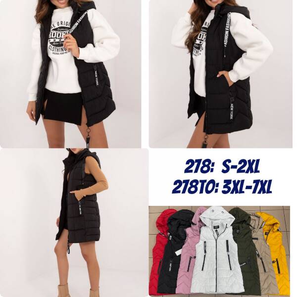 Kamizelka damska duże  Roz 3XL-7XL, 1 Kolor Paczka 5 szt