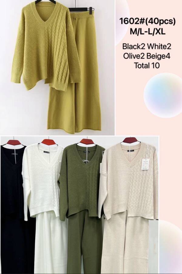 Komplet damska Roz M/L-L/XL Mix kolor Paczka 10 szt