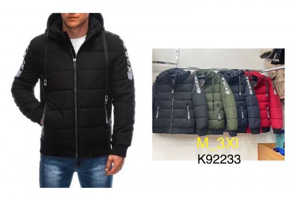 Kurtka męska zimowa Roz M-3XL, 1 Kolor Paczka 5 szt