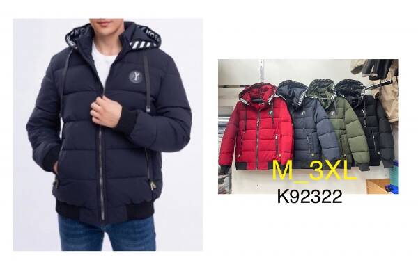 Kurtka męska zimowa Roz M-3XL, 1 Kolor Paczka 5 szt