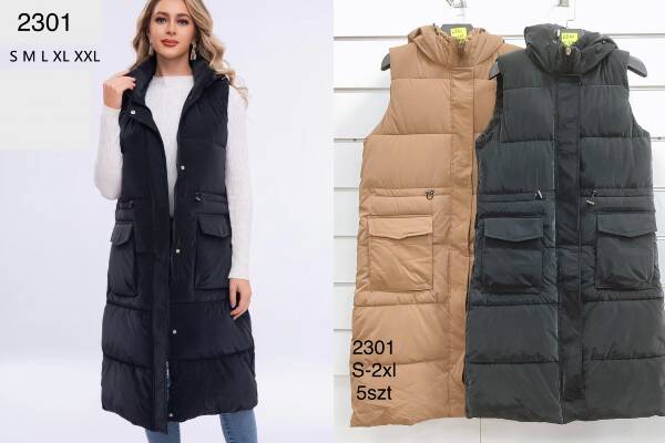 Kamizelka damska Roz S-2XL, 1 Kolor Paczka 5 szt