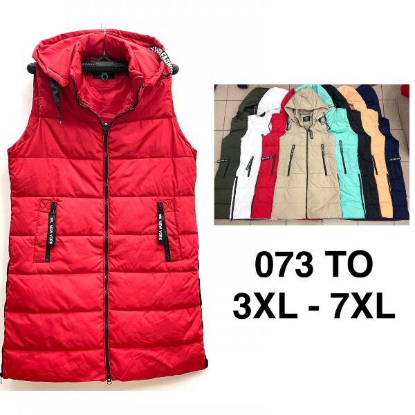 Kamizelka damska duże  Roz 3XL-7XL, 1 Kolor Paczka 5 szt