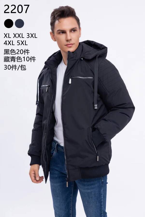 Kurtka męska cienka  Roz 3XL-7XL ,1 kolor Paczka 5 szt 
