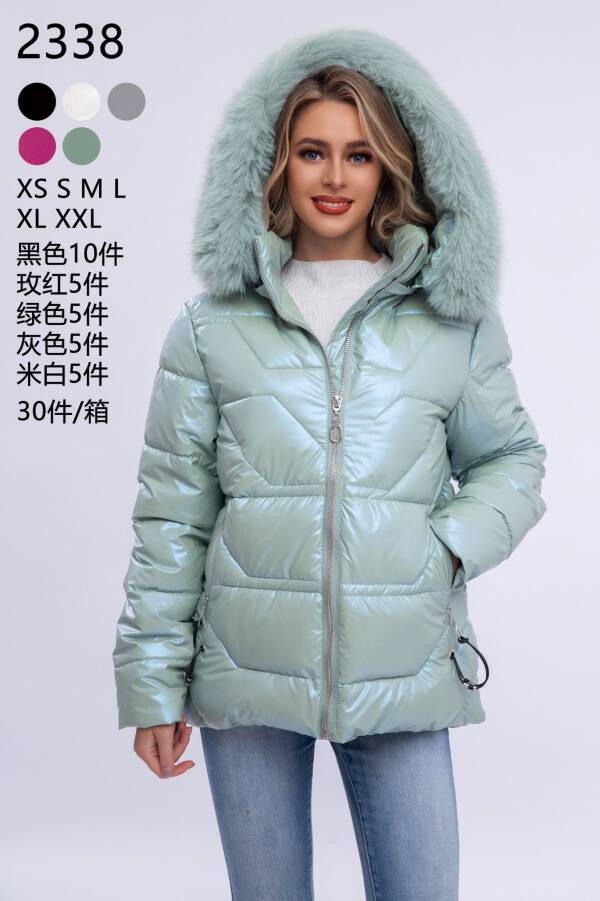 Kurtki damskie zimowe Roz XS-2XL, 1 Kolor Paczka 5 szt