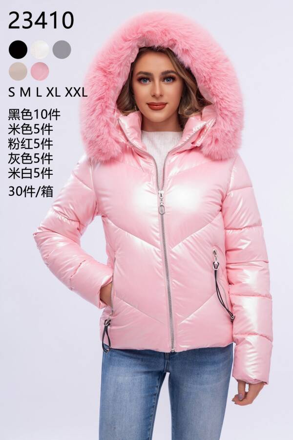 Kurtki damskie zimowe Roz S-2XL, 1 Kolor Paczka 5 szt