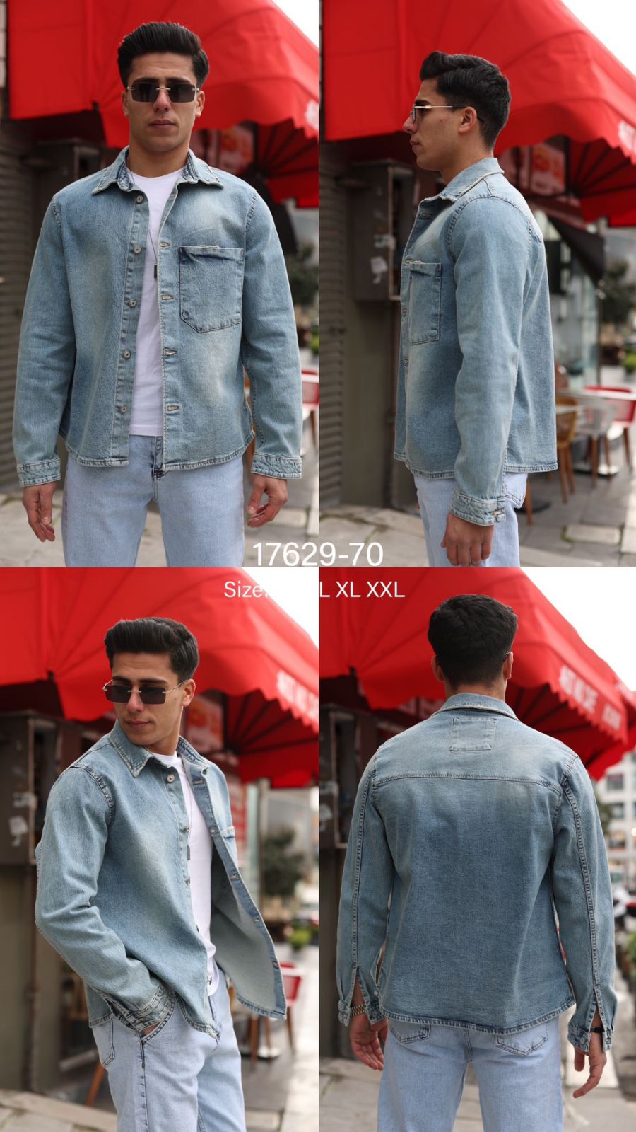 Kurtka meska jeans Roz S-2XL Paczka 5szt