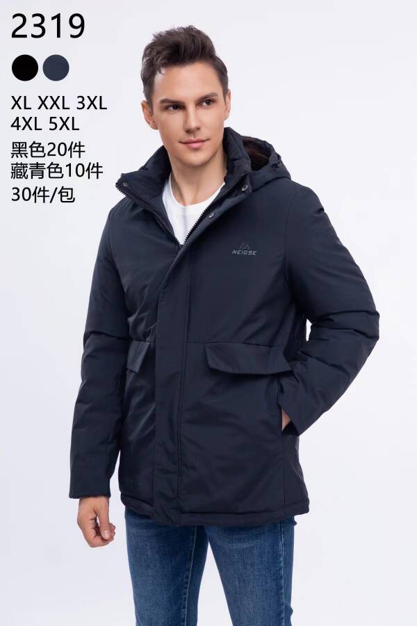 Kurtka męska cienka  Roz 3XL-7XL ,1 kolor Paczka 5 szt 