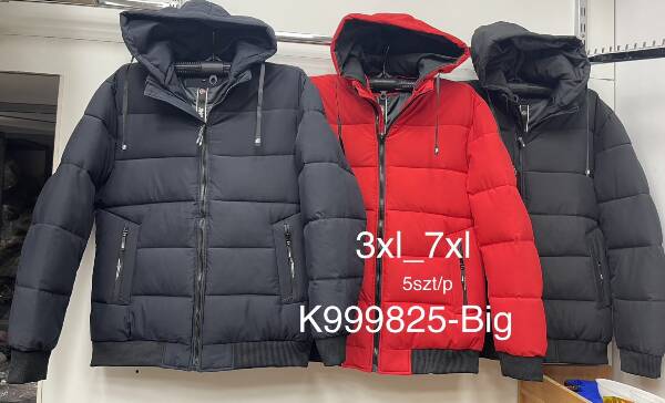 Kurtka męska zimowa  Roz 3XL-7XL, 1 Kolor Paczka 5 szt