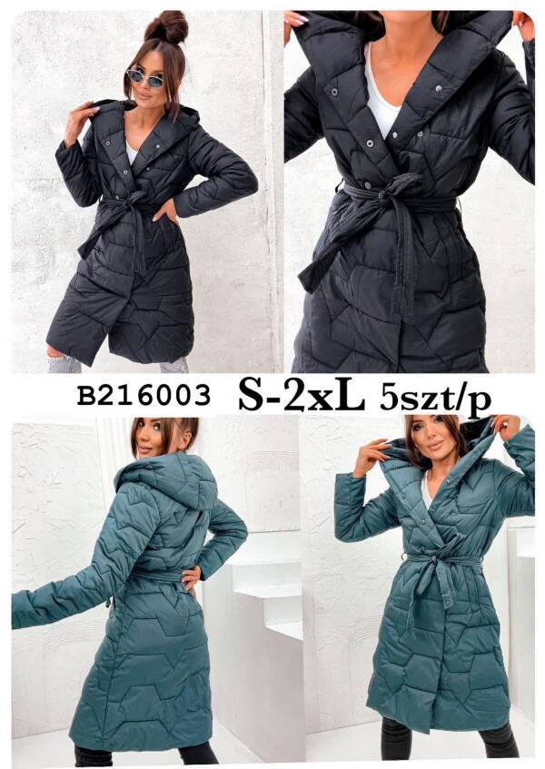 Zimowe Płaszcze Roz S-2XL, 1 Kolor Paczka 5 szt