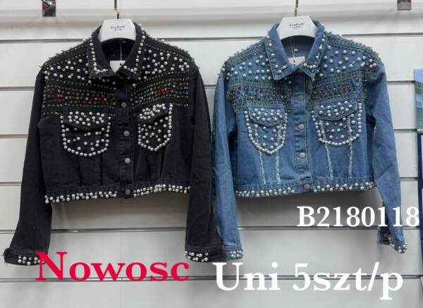 Kurtki damskie jeansy Roz Standard, 1 Kolor Paczka 5 szt