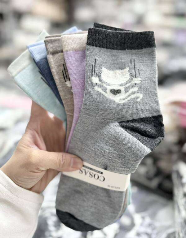 Skarpety damskie Roz 35-38, Mix kolor Paczka 40 szt