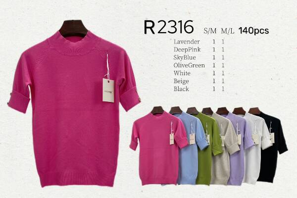 Swetry damskie Roz S/M-L/XL, Mix kolor, Paszka 14 szt